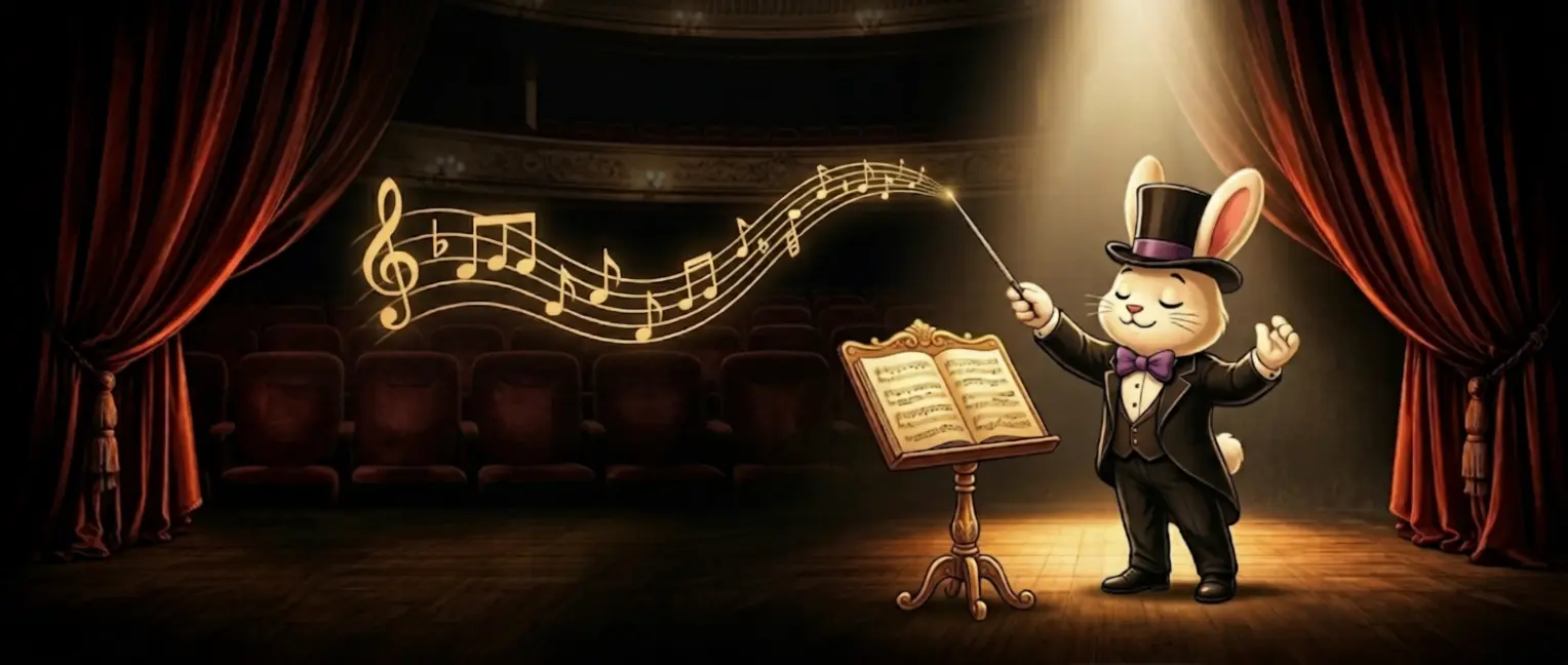 Presto the rabbit conductor